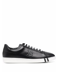 schwarze Leder niedrige Sneakers von Bally