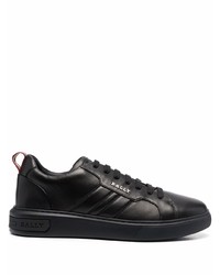 schwarze Leder niedrige Sneakers von Bally