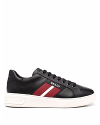 schwarze Leder niedrige Sneakers von Bally