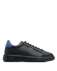 schwarze Leder niedrige Sneakers von Bally