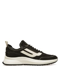 schwarze Leder niedrige Sneakers von Bally