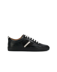 schwarze Leder niedrige Sneakers von Bally