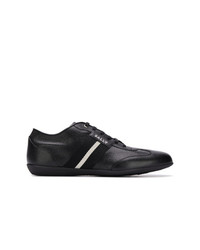 schwarze Leder niedrige Sneakers von Bally