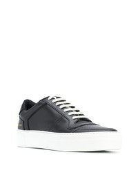 schwarze Leder niedrige Sneakers von Common Projects