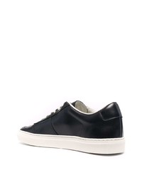 schwarze Leder niedrige Sneakers von Common Projects