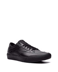 schwarze Leder niedrige Sneakers von Vans