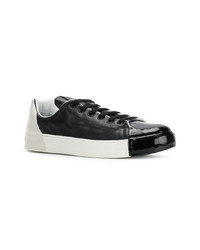 schwarze Leder niedrige Sneakers von Premiata