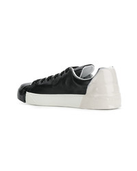 schwarze Leder niedrige Sneakers von Premiata