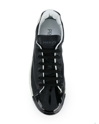 schwarze Leder niedrige Sneakers von Premiata