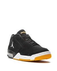 schwarze Leder niedrige Sneakers von Jordan