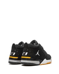 schwarze Leder niedrige Sneakers von Jordan