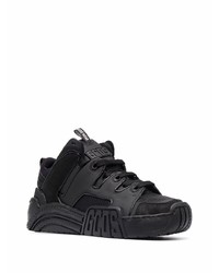 schwarze Leder niedrige Sneakers von Gcds