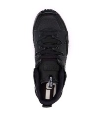 schwarze Leder niedrige Sneakers von Gcds