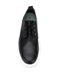 schwarze Leder niedrige Sneakers von Camper