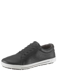 schwarze Leder niedrige Sneakers von Birkenstock