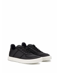 schwarze Leder niedrige Sneakers von Giuseppe Zanotti