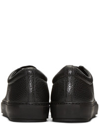 schwarze Leder niedrige Sneakers von Acne Studios