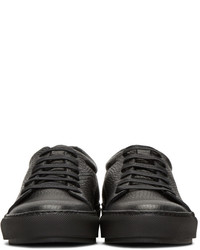 schwarze Leder niedrige Sneakers von Acne Studios