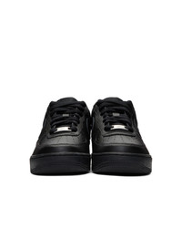 schwarze Leder niedrige Sneakers von Nike