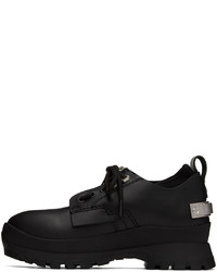 schwarze Leder niedrige Sneakers von C2h4