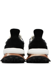 schwarze Leder niedrige Sneakers von Lanvin