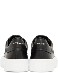 schwarze Leder niedrige Sneakers von Givenchy