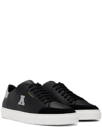 schwarze Leder niedrige Sneakers von Axel Arigato