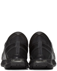 schwarze Leder niedrige Sneakers von Kenzo