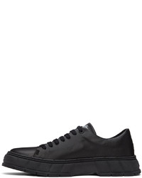 schwarze Leder niedrige Sneakers von Viron