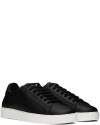 schwarze Leder niedrige Sneakers von Norse Projects