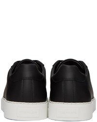 schwarze Leder niedrige Sneakers von Norse Projects