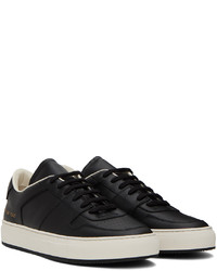 schwarze Leder niedrige Sneakers von Common Projects