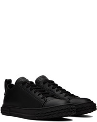 schwarze Leder niedrige Sneakers von Giuseppe Zanotti