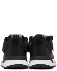 schwarze Leder niedrige Sneakers von VERSACE JEANS COUTURE