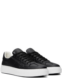 schwarze Leder niedrige Sneakers von Ferragamo