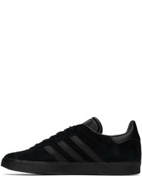 schwarze Leder niedrige Sneakers von adidas Originals