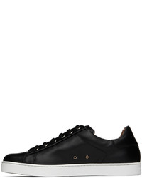 schwarze Leder niedrige Sneakers von Gianvito Rossi