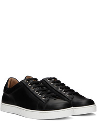 schwarze Leder niedrige Sneakers von Gianvito Rossi