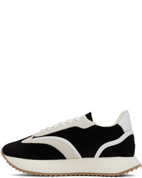 schwarze Leder niedrige Sneakers von Good News