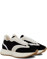 schwarze Leder niedrige Sneakers von Good News