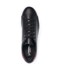 schwarze Leder niedrige Sneakers von Iceberg