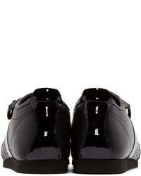 schwarze Leder niedrige Sneakers von J.W.Anderson