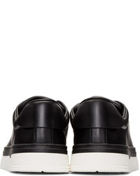 schwarze Leder niedrige Sneakers von Valentino