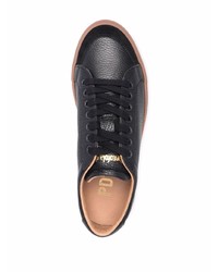 schwarze Leder niedrige Sneakers von Pantofola D'oro