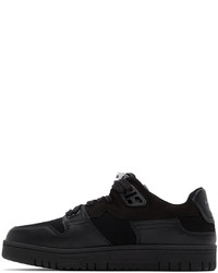 schwarze Leder niedrige Sneakers von Acne Studios