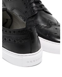schwarze Leder niedrige Sneakers von Grenson
