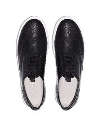 schwarze Leder niedrige Sneakers von Grenson