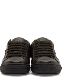 schwarze Leder niedrige Sneakers von Marc Jacobs