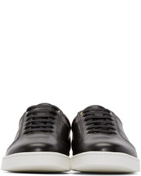 schwarze Leder niedrige Sneakers von WANT Les Essentiels