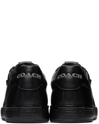 schwarze Leder niedrige Sneakers von Coach 1941